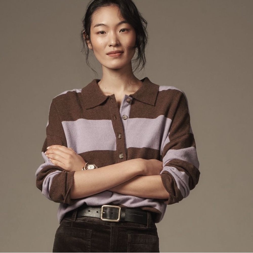 Anthropologie Rugby Stripe Sweater